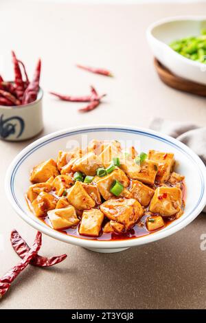 Mapo Tofu, Mapo doufu, chinesische Küche Stockfoto