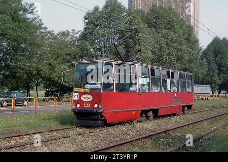 Schlesisches Interurban-Straßenbahnsystem, Polen, Tramwaje Konurbacji Stockfoto