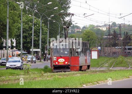 Schlesisches Interurban-Straßenbahnsystem, Polen, Tramwaje Konurbacji Stockfoto