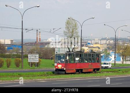 Schlesisches Interurban-Straßenbahnsystem, Polen, Tramwaje Konurbacji Stockfoto