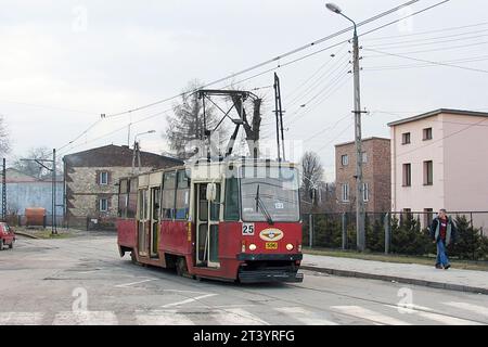 Schlesisches Interurban-Straßenbahnsystem, Polen, Tramwaje Konurbacji Stockfoto