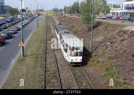 Schlesisches Interurban-Straßenbahnsystem, Polen, Tramwaje Konurbacji Stockfoto