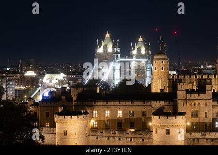 tower of london und Tower Bridge Stockfoto