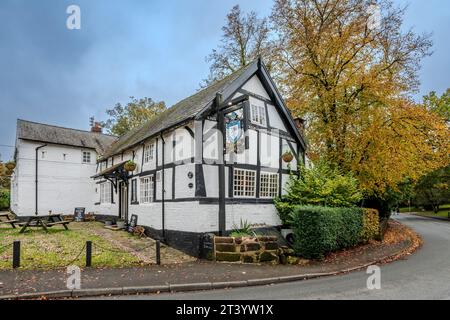 Das Pickering Arms Public House in der Stadt Thelwall bei Warrington. König Edard der ältere machte Thelwall im Jahr 923 zur Stadt. Stockfoto