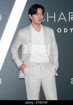 Seoul, Südkorea. Oktober 2023. Der südkoreanische Schauspieler Lee Jin-wook nimmt am 27. Oktober 2023 an einem Fotobesuch für die Amorepacific Men's Skin Care Odyssey Chapter V in Seoul Teil. (Foto: Lee Young-HO/SIPA USA) Credit: SIPA USA/Alamy Live News Stockfoto