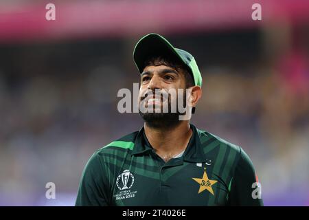 Chennai, Indien. Oktober 2023. ICC Männer Cricket World Cup INDIEN 2023: PAKISTAN gegen SÜDAFRIKA: 26. SPIEL DER ICC im MAC Stadium Chennai. Quelle: Seshadri SUKUMAR/Alamy Live News Stockfoto