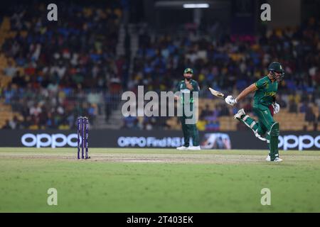 Chennai, Tamil Nadu, INDIEN. Oktober 2023. ICC Männer Cricket World Cup INDIEN 2023: . PAKISTAN gegen SÜDAFRIKA : 26. SPIEL DES ICC im MAC Stadium Chennai. (Kreditbild: © Seshadri Sukumar/ZUMA Press Wire) NUR REDAKTIONELLE VERWENDUNG! Nicht für kommerzielle ZWECKE! Stockfoto