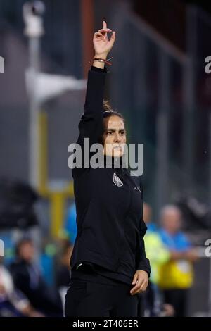 Salerno, Kampanien, Italien. Oktober 2023. Montserrat Tomé von Spanien während des Internationalen Fußballspiels der Womens Nations League; Italien – Spanien; im Stadio Arechi in Salerno, Italien am 28. Oktober 2023 (Credit Image: © Ciro de Luca/ZUMA Press Wire) NUR ZUR REDAKTIONELLEN VERWENDUNG! Nicht für kommerzielle ZWECKE! Stockfoto