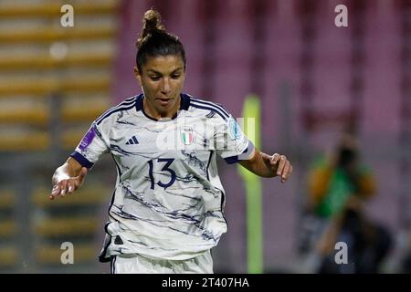 Stadio Arechi, Salerno City, Italien. Oktober 2023. Womens Nations League International Football; Italien gegen Spanien; Elisa Bartoli von Italien Credit: Action Plus Sports/Alamy Live News Stockfoto