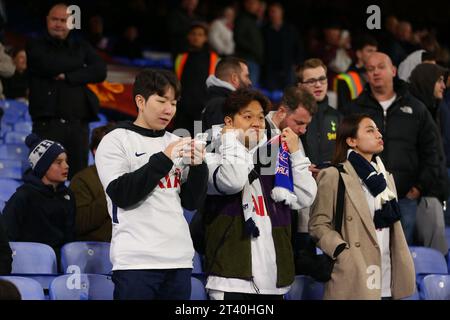 Selhurst Park, Selhurst, London, Großbritannien. Oktober 2023. Premier League Football, Crystal Palace gegen Tottenham Hotspur; Tottenham Hotspur Fans Credit: Action Plus Sports/Alamy Live News Stockfoto