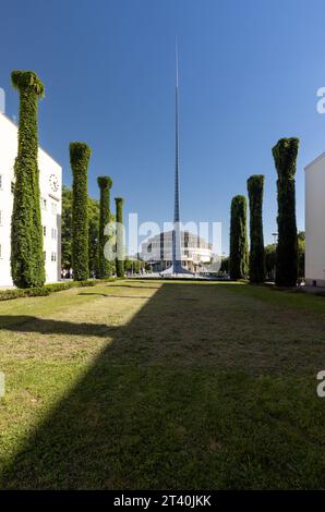 Polen, Breslau, auf dem Foto Blick auf die Jahrhunderthalle *** 10 09 2023, Poland. September 2023. Breslau, auf der Fotoansicht der Century Hall Credit: Imago/Alamy Live News Stockfoto