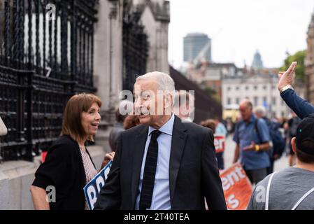 Frank Field Abgeordneter, unabhängiger Abgeordneter, kam als das Parlament nach der Sommerpause wieder aufnahm, um die Debatte über No Deal Brexit & prorogue zu beginnen Stockfoto