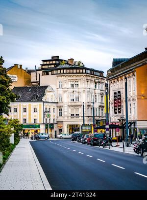 Linz, Österreich - 22. September 2018: Zentraler Platz und Architektur Stockfoto