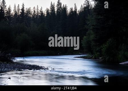 Minam Wild & Scenic River in Oregons Wallowa Mountains. Stockfoto