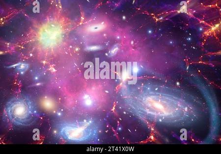 Raum, konzeptionelle Illustration Stockfoto