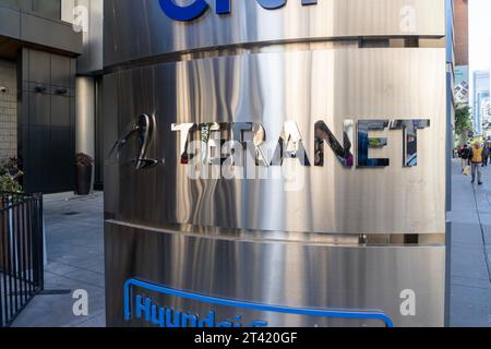 Teranet-Logo-Schild vor dem Hauptsitz in Toronto, ON, Kanada Stockfoto