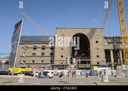 Bauarbeiten am Bahnprojekt Stuttgart 21, Hauptbahnhof Stuttgart, Baden-Württemberg, Deutschland Stockfoto