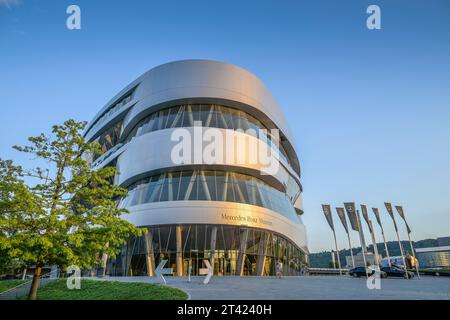 Mercedes-Benz Museum, Mercedesstrasse 100, Untertuerkheim, Stuttgart, Baden-Württemberg, Deutschland Stockfoto