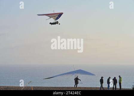 Der malerische Strand von Fort Funston am Skyline Blvd, San Francisco CA Stockfoto