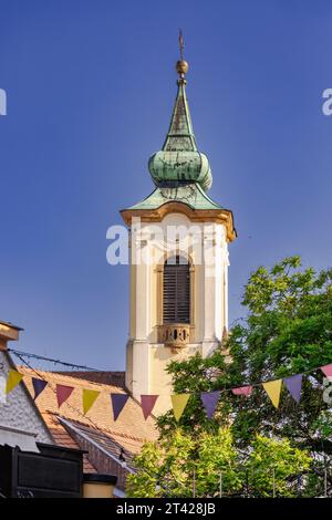 Außenansicht der serbisch-orthodoxen Kirche in Szentendre, Ungarn Stockfoto