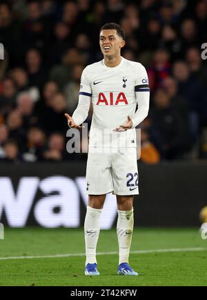 London, Großbritannien. Oktober 2023. Brennan Johnson aus Tottenham während des Premier League-Spiels im Selhurst Park, London. Der Bildnachweis sollte lauten: David Klein/Sportimage Credit: Sportimage Ltd/Alamy Live News Stockfoto
