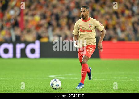 Wesley sagte (22) von RC-Objektiven, die während des Spiels der UEFA Champions League 3 in der Gruppe B in der Saison 2023-2024 zwischen Racing Club de Lens und PSV Eindhoven am 24. Oktober 2023 in Lens, Frankreich, gezeigt wurden. (Foto von David Catry / sportpix ) Stockfoto