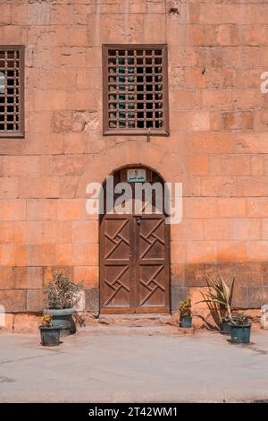 Blick auf den Innenhof auf die Alabaster-Moschee Stockfoto