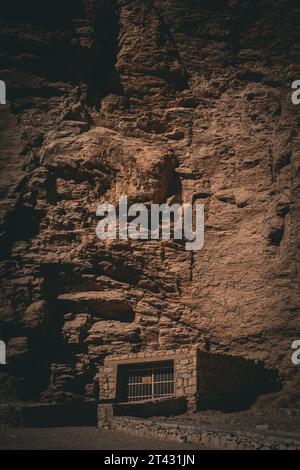 Ein Grabeingang im Tal der Könige Stockfoto