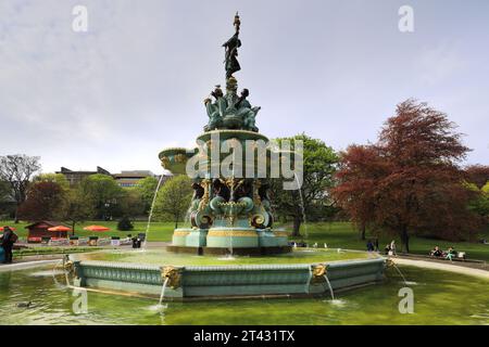 The Ross Fountain in Princes Street Gardens, Edinburgh City, Schottland, Großbritannien Stockfoto