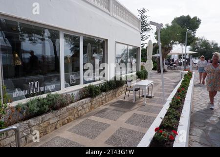 Hotel Illa d'Or am Pine Walk in Port de Pollenca, Mallorca, ein Luxushotel, das 1929 gegründet wurde, wo einst Agatha Christie übernachtete. Stockfoto