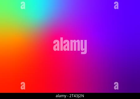 Lebendiger Regenbogenhintergrund mit fließender Unschärfe und hochauflösendem Farbverlauf Stockfoto