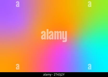 Rainbow Smooth Unschärfe Fusion hochauflösender Verlaufshintergrund Stockfoto