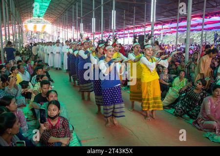 BANGLADESCH Fatima Rani Pilgerfahrt fand in St. Leo’s Church in der Diözese Mymensingh im nordöstlichen Sherpur-Distrikt Bangladeschs am 27. Oktober. Stockfoto