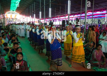 BANGLADESCH Fatima Rani Pilgerfahrt fand in St. Leo’s Church in der Diözese Mymensingh im nordöstlichen Sherpur-Distrikt Bangladeschs am 27. Oktober. Stockfoto