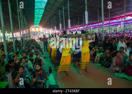 BANGLADESCH Fatima Rani Pilgerfahrt fand in St. Leo’s Church in der Diözese Mymensingh im nordöstlichen Sherpur-Distrikt Bangladeschs am 27. Oktober. Stockfoto