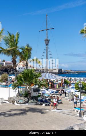 La Terraza de Martiánez, Lago Martiánez, Puerto de la Cruz, Teneriffa, Kanarische Inseln, Königreich Spanien Stockfoto