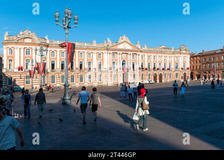 Capitole de Toulouse / Rathaus am Place du Capitole, Toulouse, Haute Garonne, Occitanie, Frankreich Stockfoto