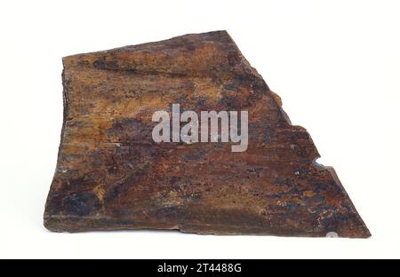 Schiefer ist ein metamorphes Gestein mit Foliation (schistose Textur). Probe. Stockfoto