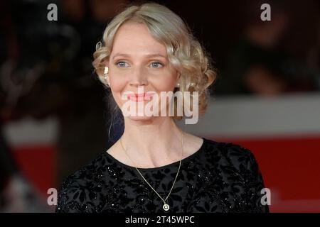 Rom, Italien. Oktober 2023. Annette Lober besucht den roten Teppich des Films „die Performance“ beim Rome Film fest 2023 im Auditorium Parco della Musica. Quelle: SOPA Images Limited/Alamy Live News Stockfoto