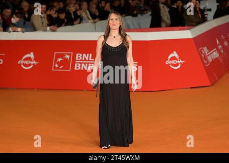 Rom, Italien. Oktober 2023. Shira Piven besucht den roten Teppich des Films „die Performance“ beim Rome Film fest 2023 im Auditorium Parco della Musica. Quelle: SOPA Images Limited/Alamy Live News Stockfoto
