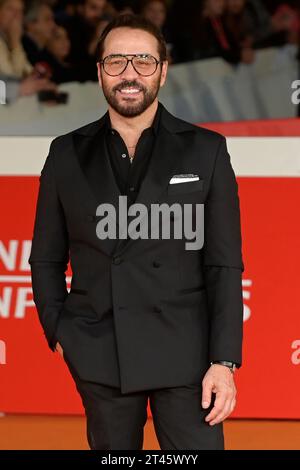 Rom, Italien. Oktober 2023. Jeremy Piven besucht den roten Teppich des Films „die Performance“ beim Rome Film fest 2023 im Auditorium Parco della Musica. Quelle: SOPA Images Limited/Alamy Live News Stockfoto