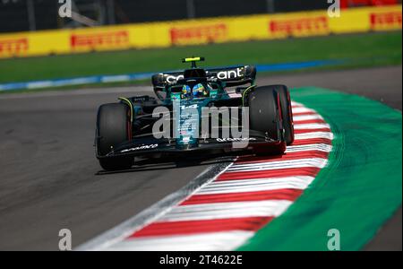 14 ALONSO Fernando (Spa), Aston Martin F1 Team AMR23, Action während des Formel 1 Grand Premio de la Ciudad de, Mexiko 2023. , . Formel-1-Weltmeisterschaft vom 27. Bis 29. Oktober 2023 auf dem Autodromo Hermanos Rodriguez in Mexiko-Stadt, Mexiko - Foto DPPI Credit: DPPI Media/Alamy Live News Stockfoto