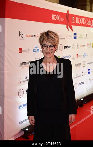 Andrea Ballschuh bei der 15. Hope Gala 2023 im Schauspielhaus. Dresden, 28.10.2023 Stockfoto