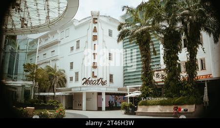 Capitol Theatre am Capitol Piazza, Singapur: Historisches Kino und Theater an der Stamford Road, Civic and Cultural District, architektonisches Juwel Stockfoto