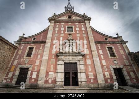 Kirche San Juan Bautista von Hervas auf dem Platz des Klosters können Sie die Kirche San Juan Bautista besuchen. Stockfoto