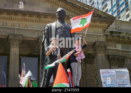 29. Oktober 2023, Melbourne Victoria Australia, Free Palestined Rally in der State Library pf Victoria Credit PjHickox/Alamy Live News Stockfoto