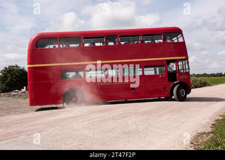 Imberbus 2017, klassischer Bus auf der Salisbury Plain Stockfoto