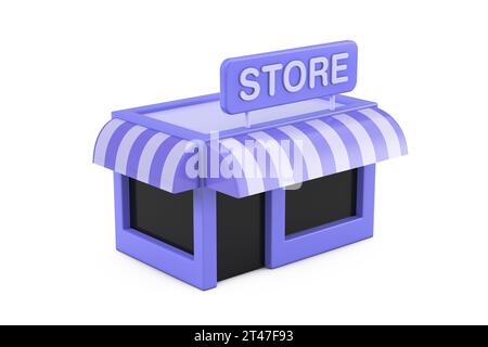 Mini-Symbol für die Web-Benutzeroberfläche auf weißem Hintergrund. 3D-Rendering Stockfoto