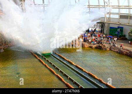 TIANJIN - 17. MAI: Indoor-Landschaftsarchitektur, Happy Valley, am 17. Mai 2014, Tianjin, China. Stockfoto