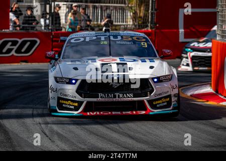 Gold Coast, Australien. 29. Oktober 2023. Chaz Mostert von Walkinshaw Andretti United wurde während des 26. Rennens beim Boost Mobile Gold Goast 500 zum Repco Corner. Quelle: James Forrester/Alamy Live News Stockfoto